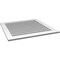 Ekena Millwork Vertical Surface Mount PVC Gable Vent: Functional, w/ 3-1/2"W x 1"P Standard Frame, 36"W x 36"H GVPVE36X3601SF - alternate 4
